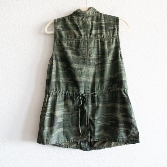 Sanctuary Camouflage Green Vest Medium - Picture 3 of 7